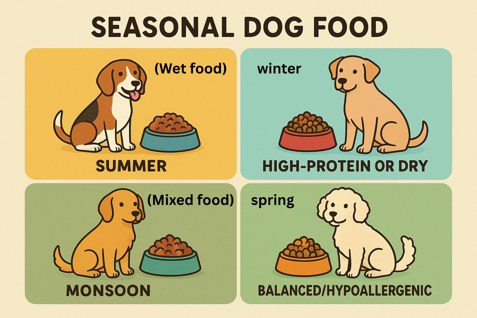 Seasonal Dog food