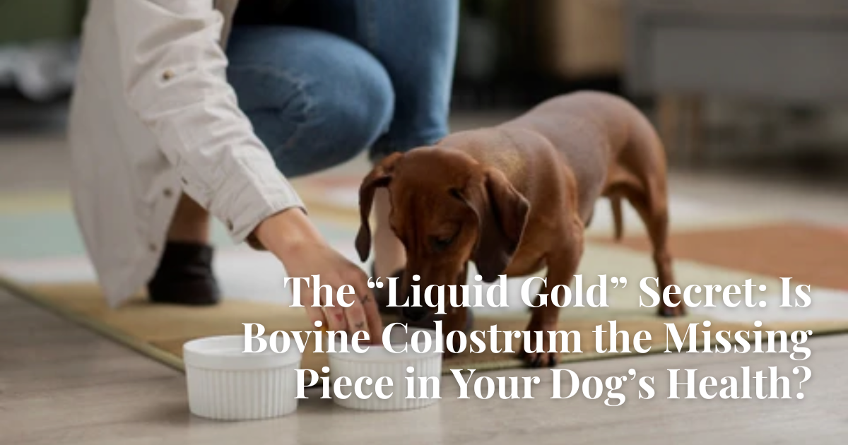 The Liquid Gold Secret: Is Bovine Colostrum the Missing Piece in Your Dog’s Health?