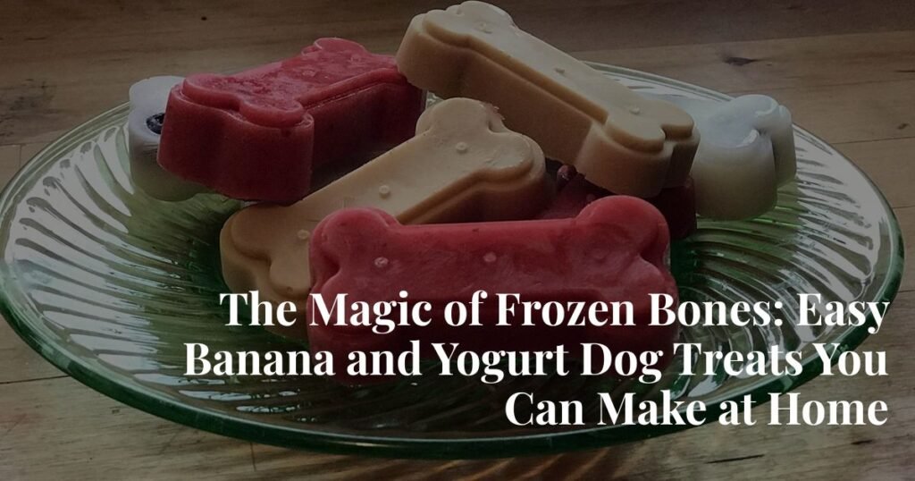 Frozen Dog Treats with Banana and Yogurt