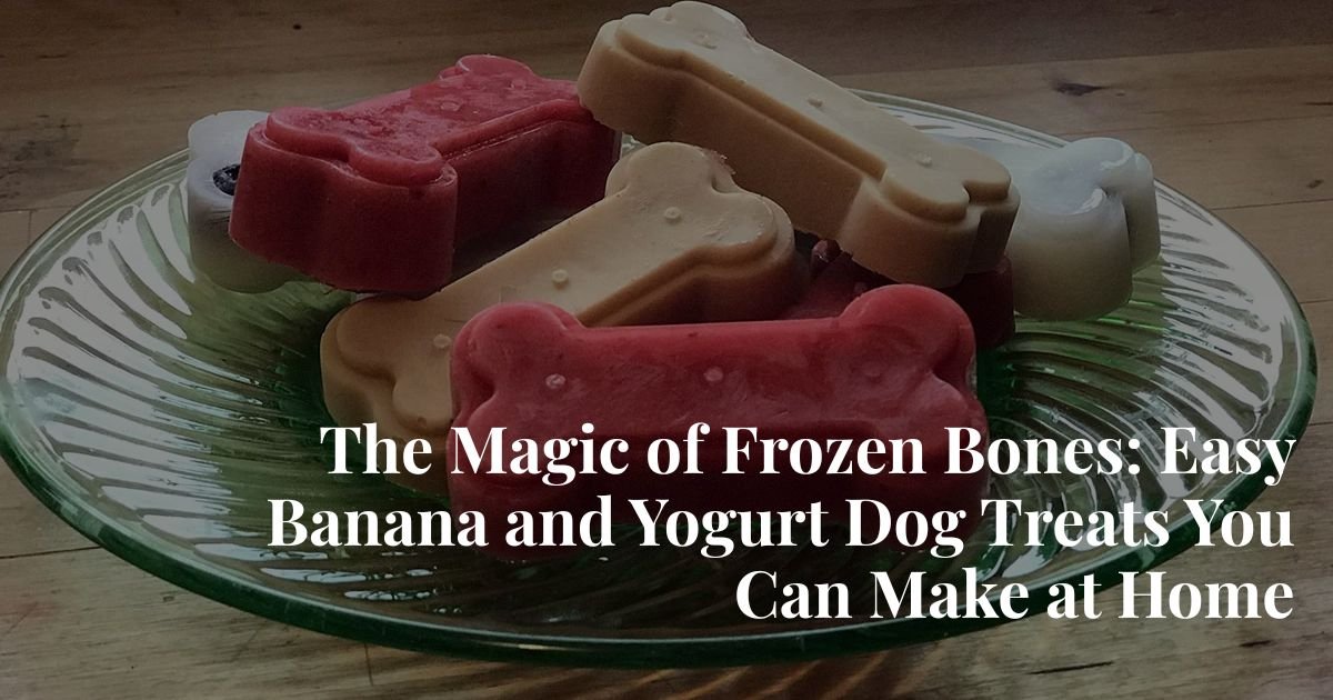 The Magic of Frozen Bones: A Simple Guide to Banana & Goat Milk Dog Treats