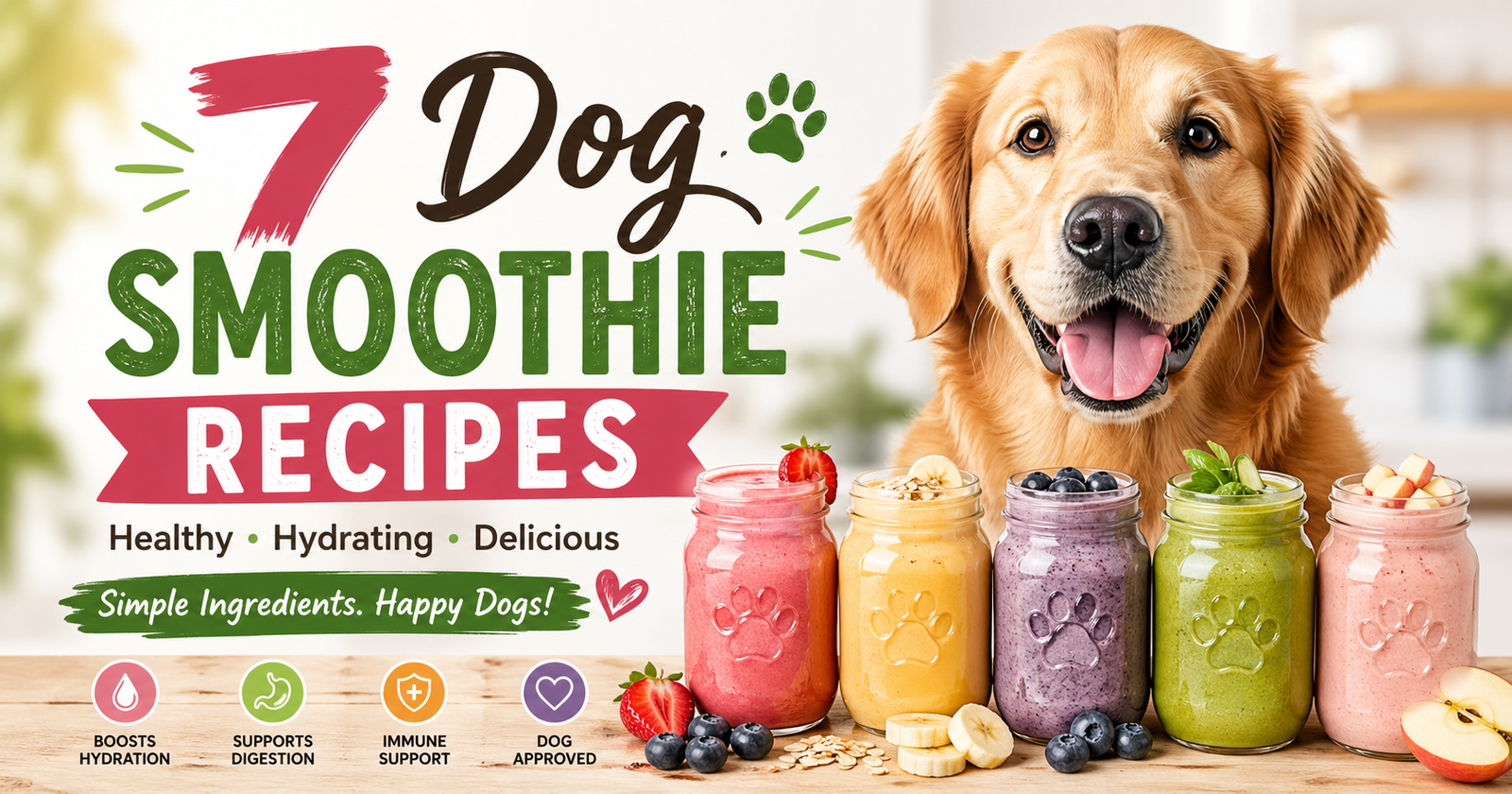 7 Refreshing & Healthy Smoothie Recipes for Dogs