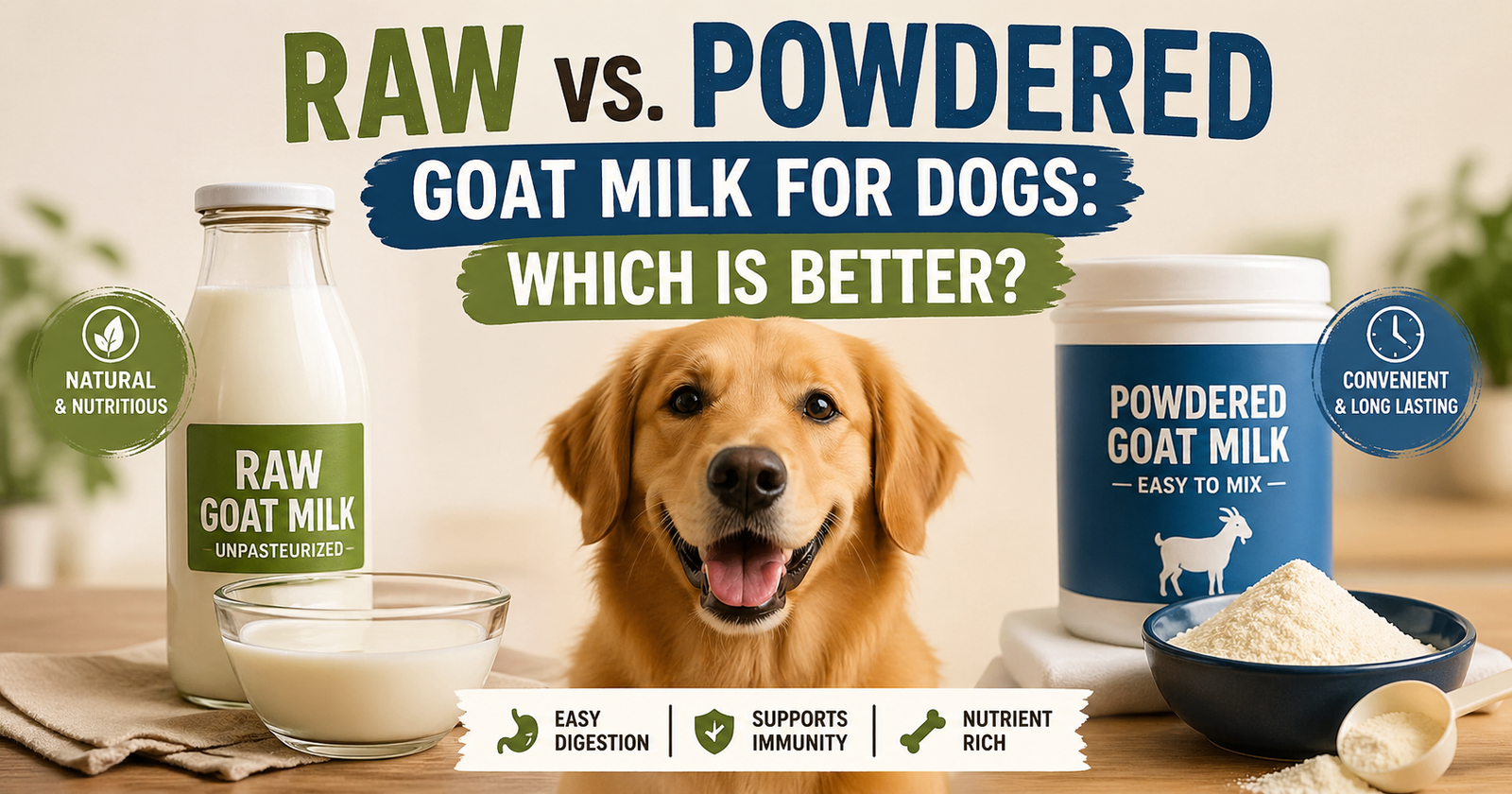 Raw vs. Powdered Goat Milk for Dogs: Which Is Better?
