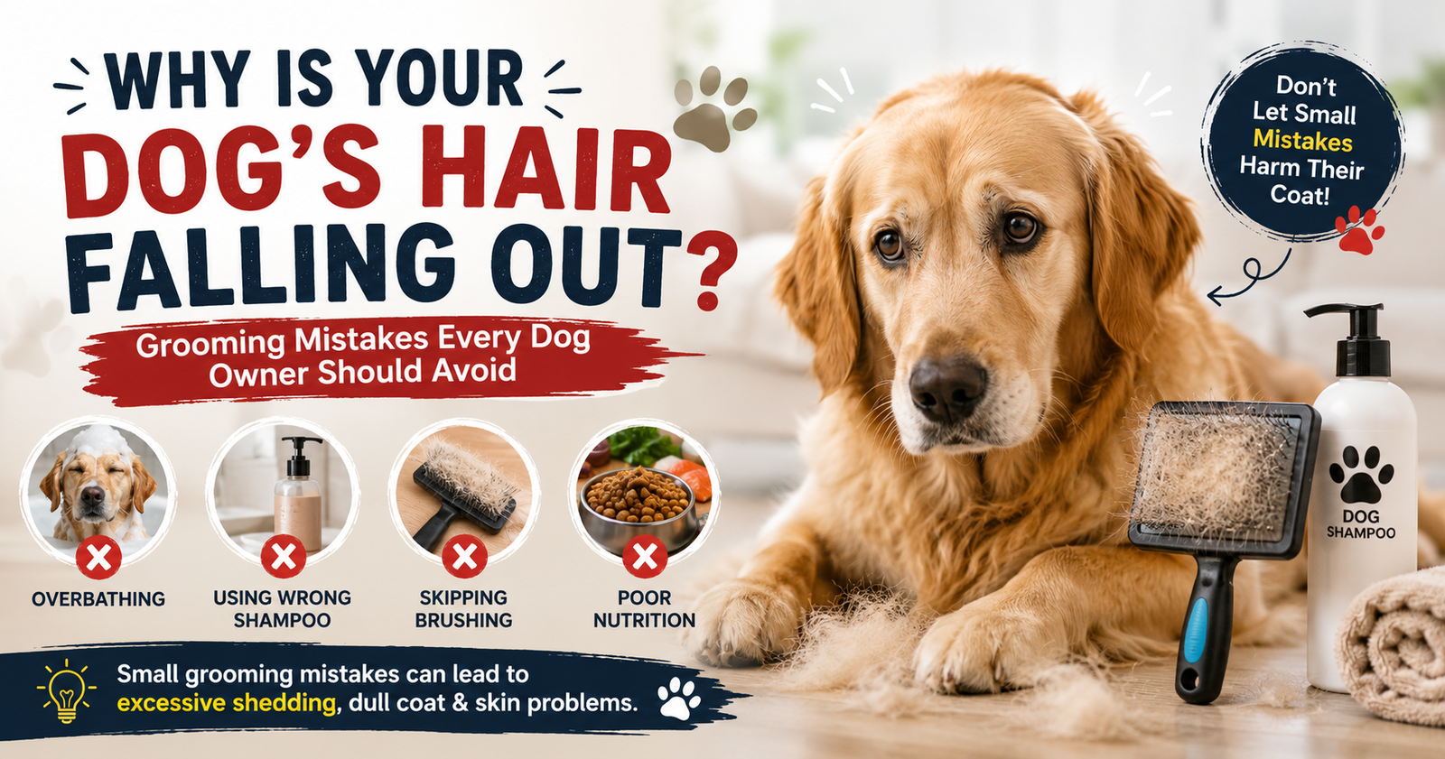 Why Is Your Dog Losing So Much Hair? These Grooming Mistakes Could Be the Real Reason