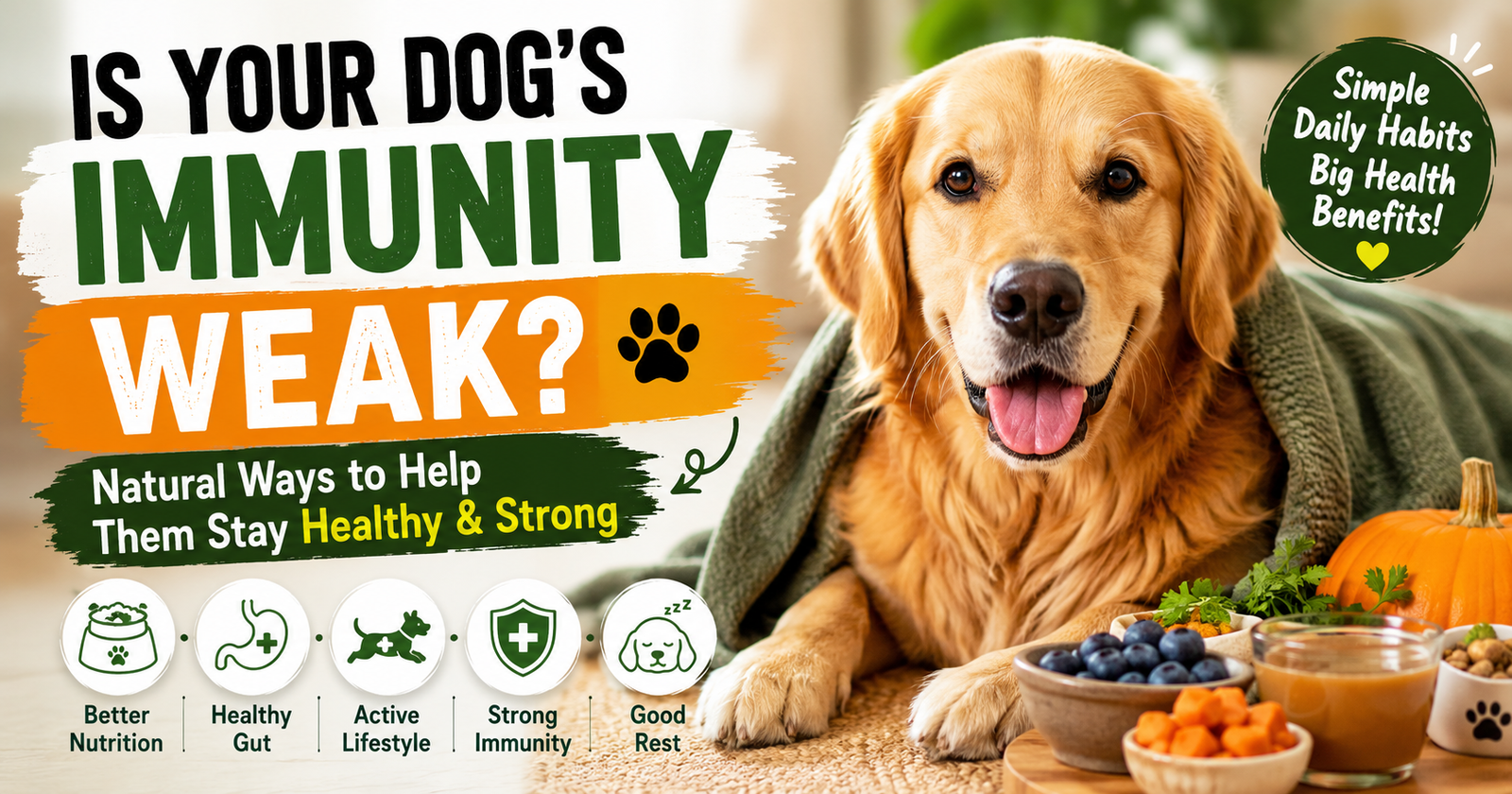Is Your Dog’s Immunity Weak? How to Build It Naturally 