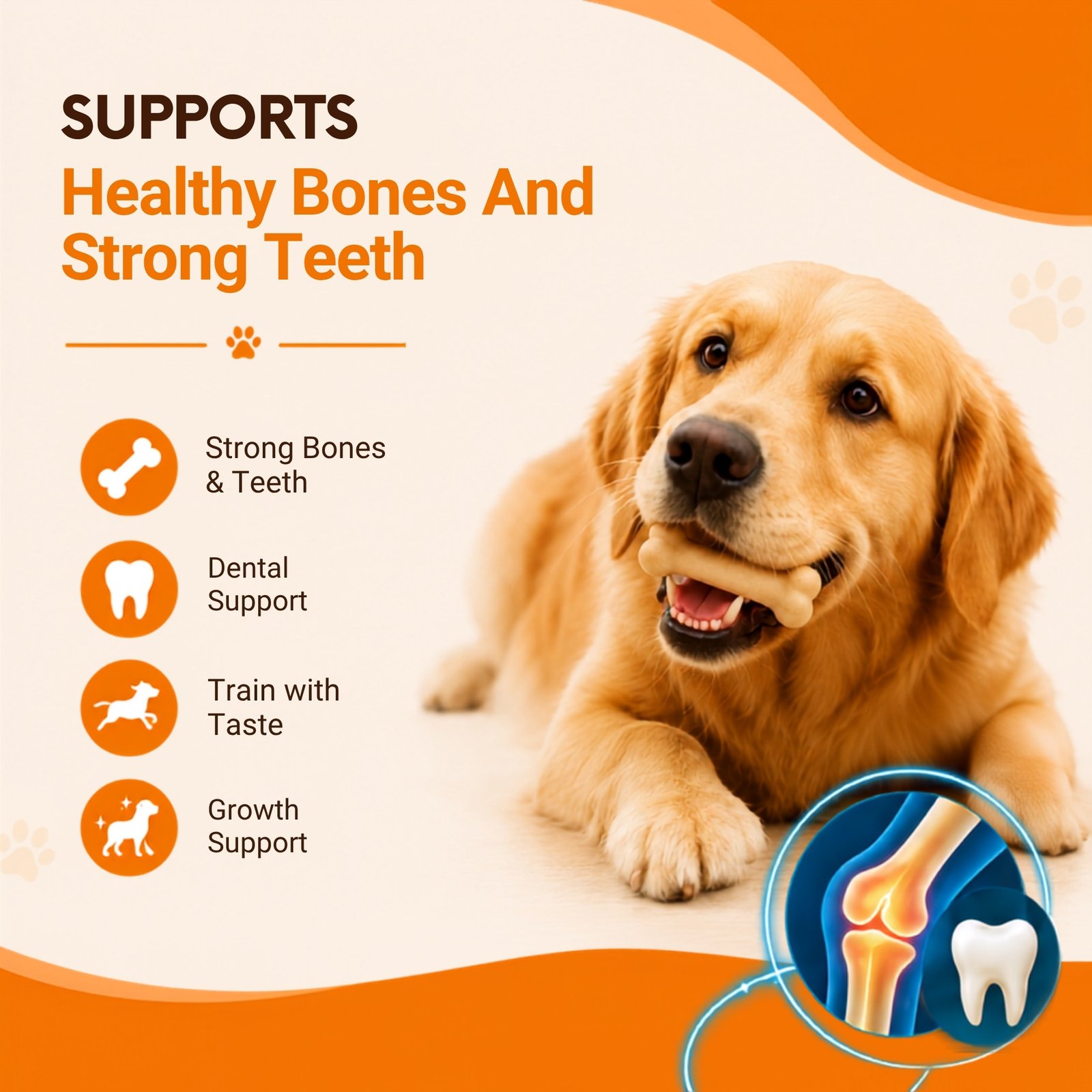 Camel Milk Calcium Bone for Dogs | Calcium-Rich Dog Treat | Strong Bones and Teeth | 190g - Image 6