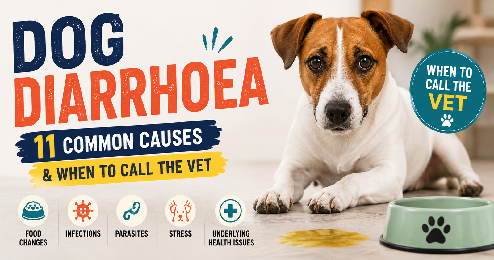 Dog Diarrhoea: 11 Common Causes and When to Call the Vet
