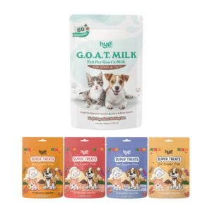 Goat Milk Powder and Freeze-Dried Goat Milk Treats Combo for Dogs and Cats