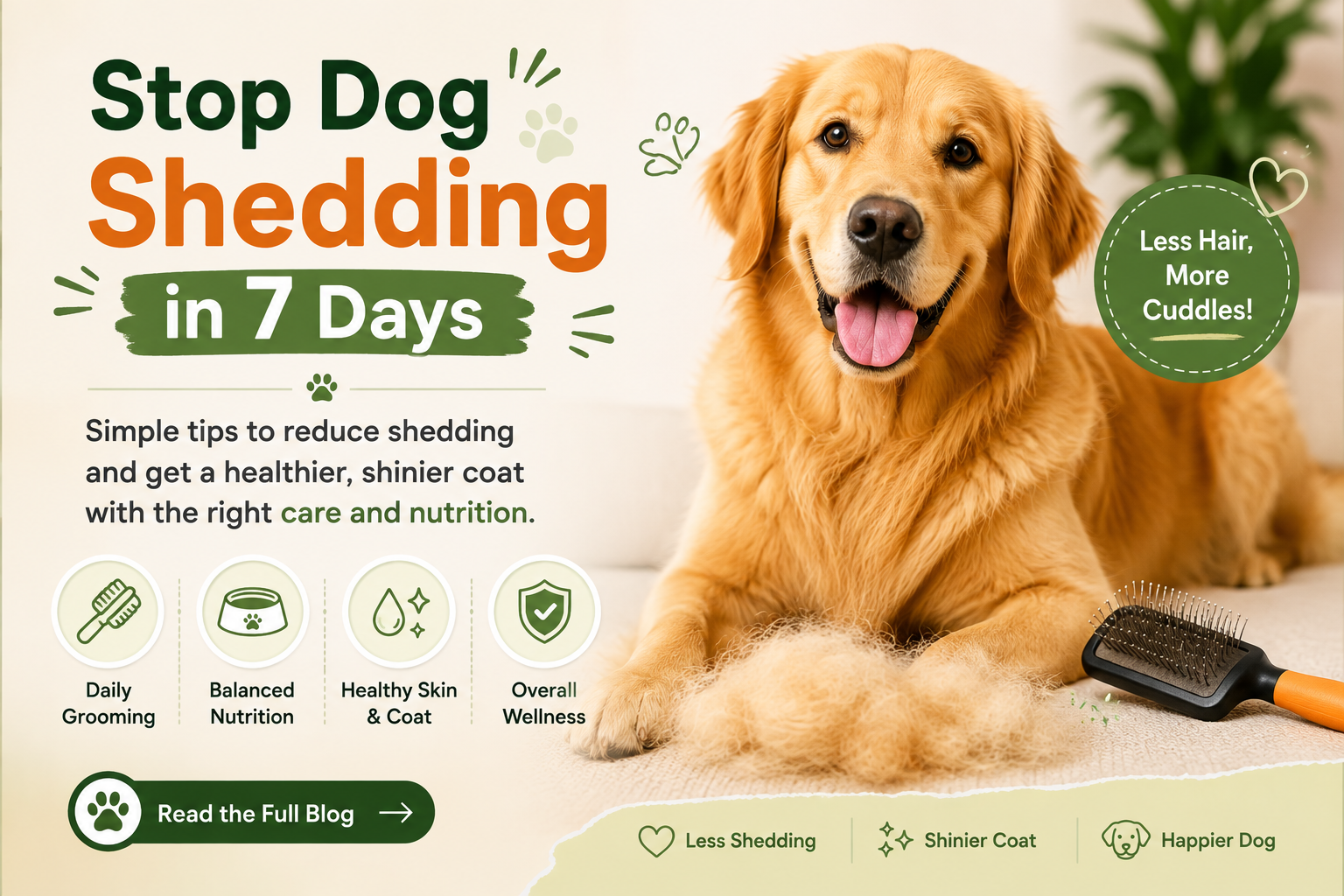 Stop Dog Shedding in 7 Days: Simple Tips for a Healthier Coat