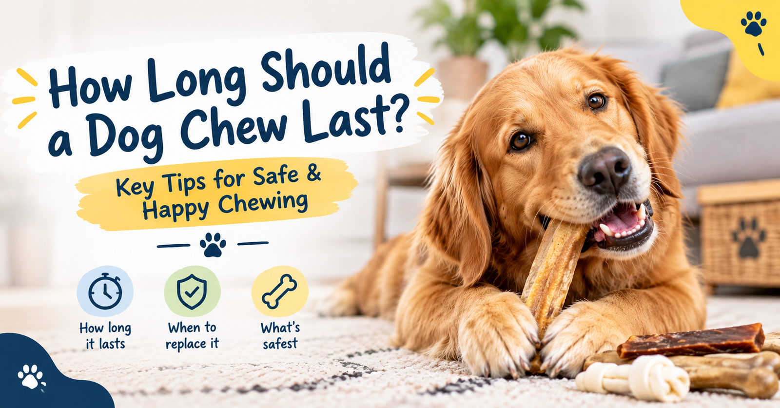 Gone in Minutes or Lasts for Days? How Long Should a Dog Chew Really Last? 